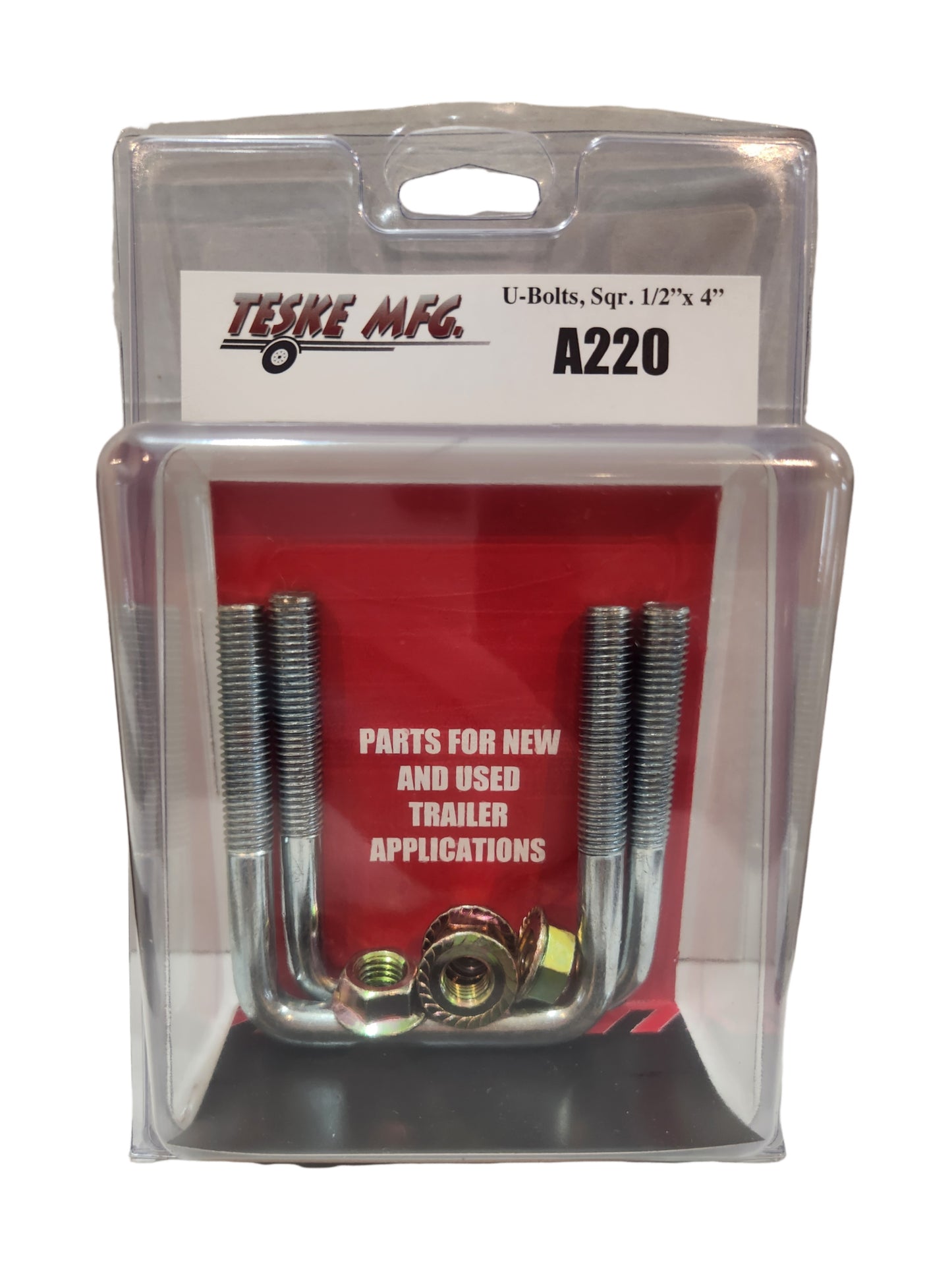 Zinc U-Bolts Square 1/2x4in: A220