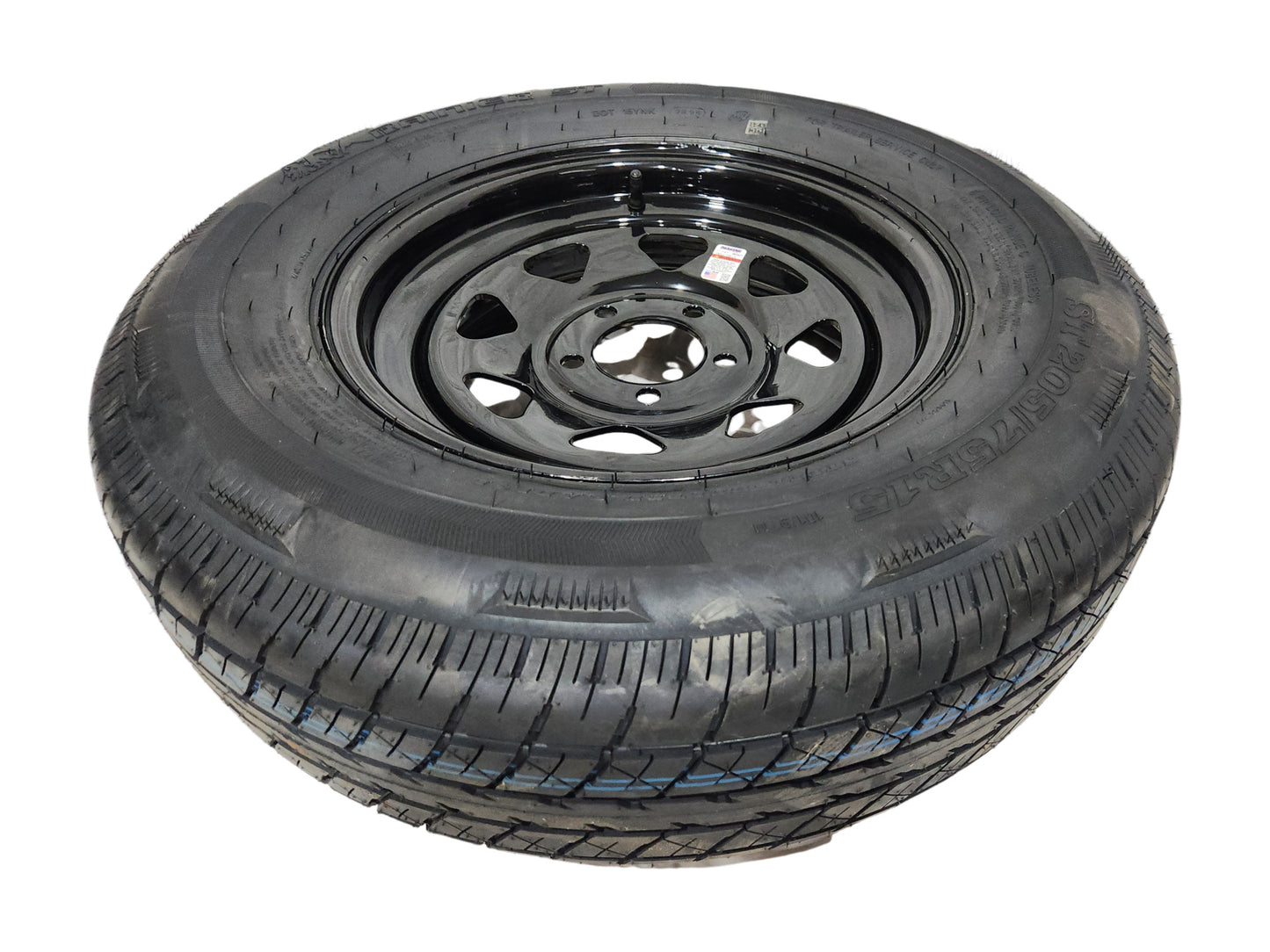 Rainier ST205/75R15C Black Spoke Tire